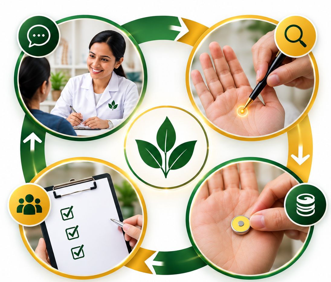 Sujok treatment process flow
